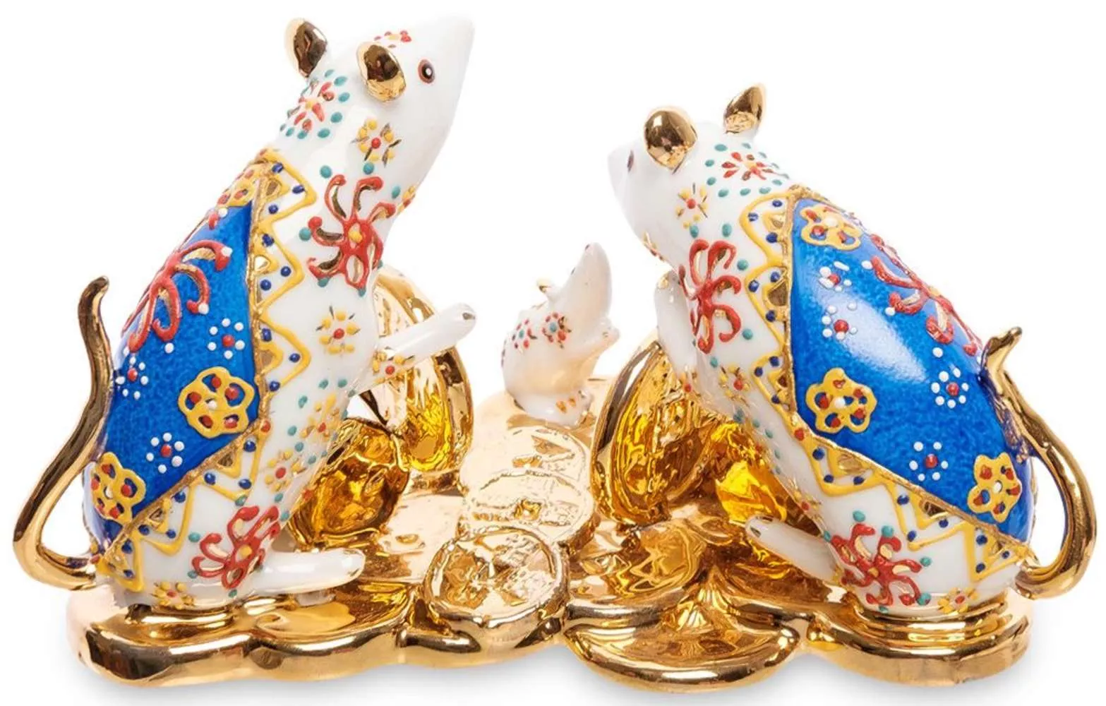 Фигурка Восточные крысы с деньгами