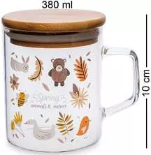 Кружка с крышкой Флора и фауна