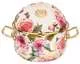 Кастрюля эмалированная с крышкой Vintage Flowers