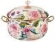 Кастрюля эмалированная с крышкой Vintage Flowers