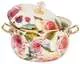 Кастрюля эмалированная с крышкой Vintage Flowers