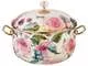 Кастрюля эмалированная с крышкой Vintage Flowers