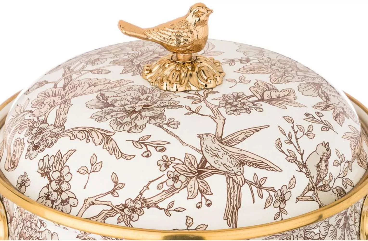 Кастрюля эмалированная с крышкой Bird in the garden