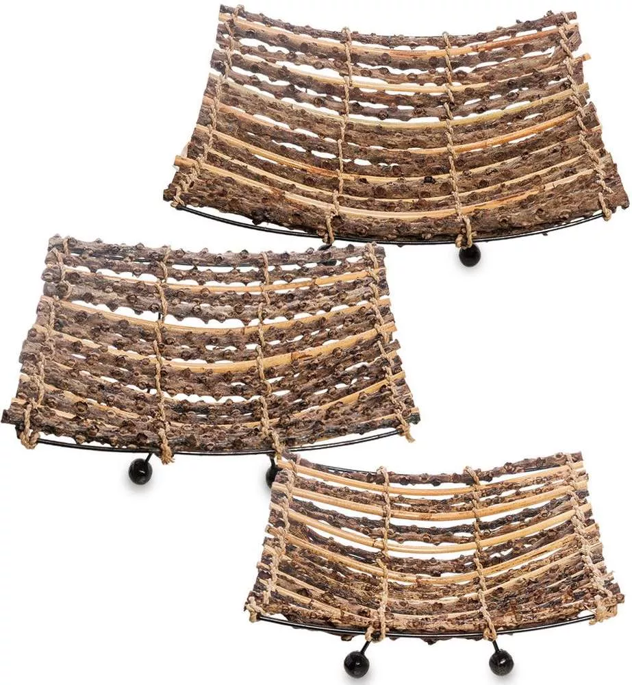 Комплект из 3-х декоративных корзинок (о.Бали)