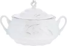 Супница Constance (декор Серебряные колосья, отводка платина)