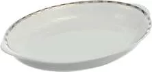 Блюдо для хлеба Opal (декор Платиновые пластинки отводка платина)