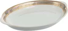 Блюдо для хлеба Opal (декор Широкий кант платина, золото)