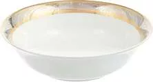 Салатник круглый Opal (декор Широкий кант платина, золото)