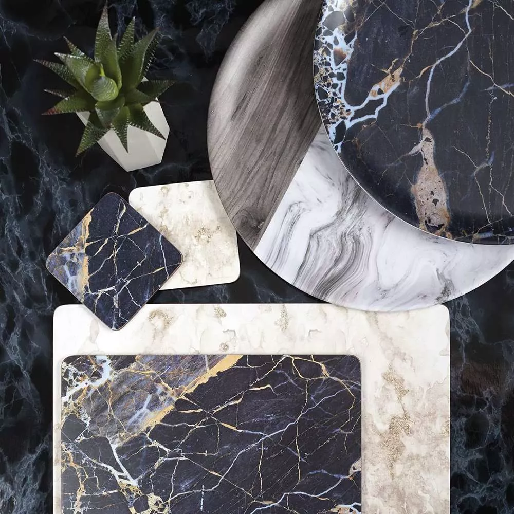 Набор из 6-ти подставок Grey Marble