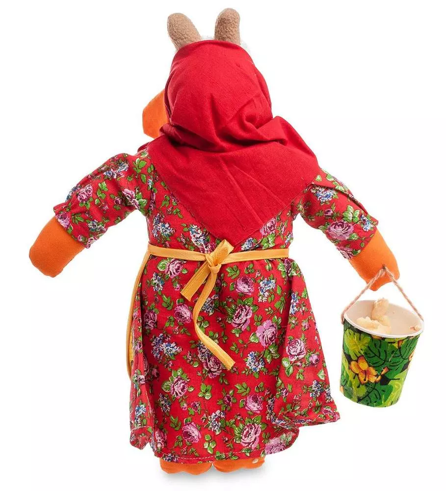 Игрушка лоскутная Коза-дереза