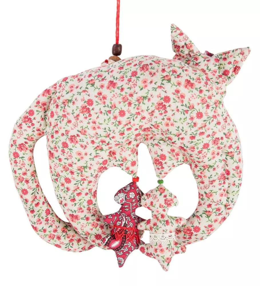 Подвеска Кошка с котятами