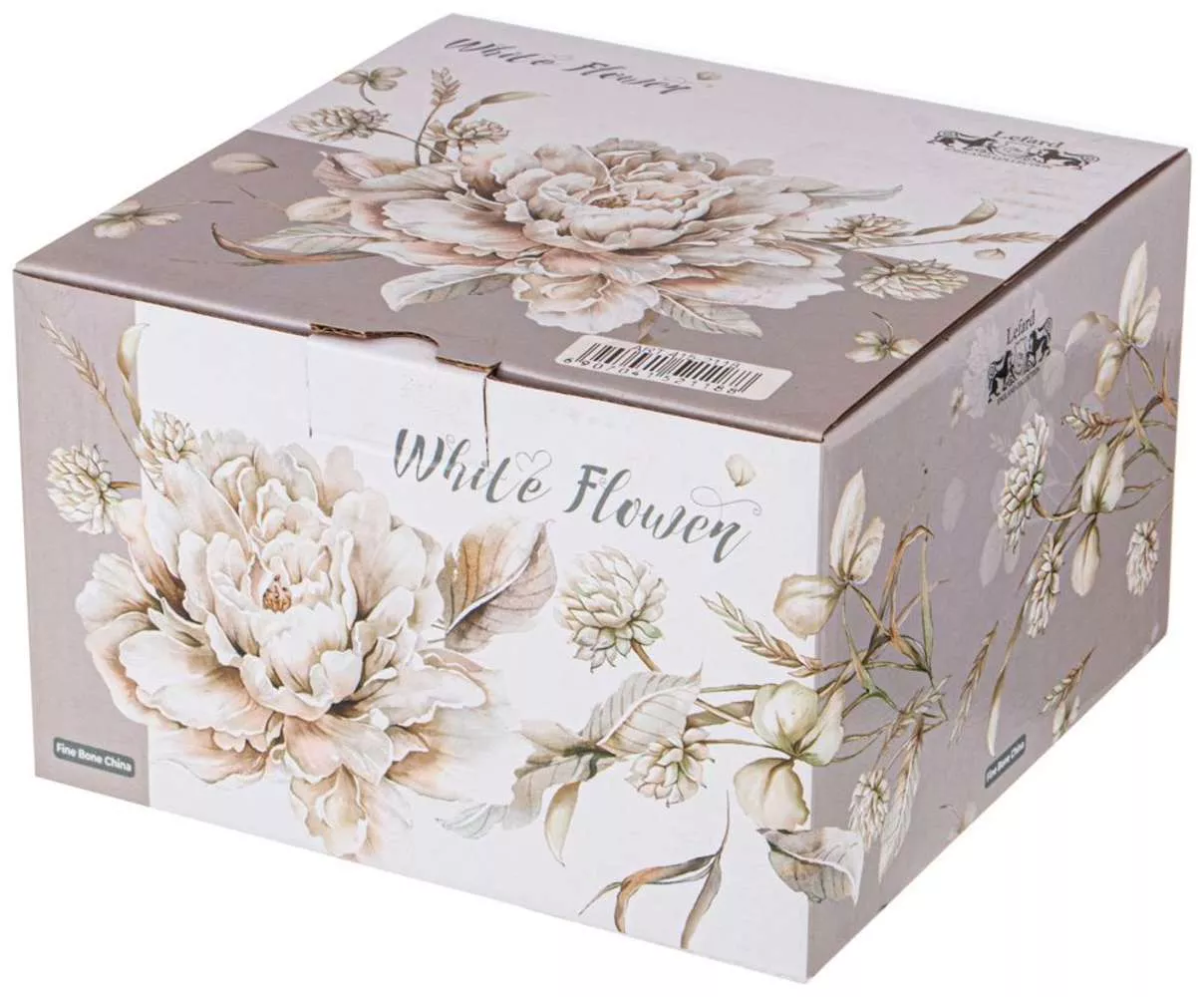 Чайная пара White flower (серая)