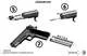 Пистолет автомат Кольт-45, 1911 г. с деревянными накладками