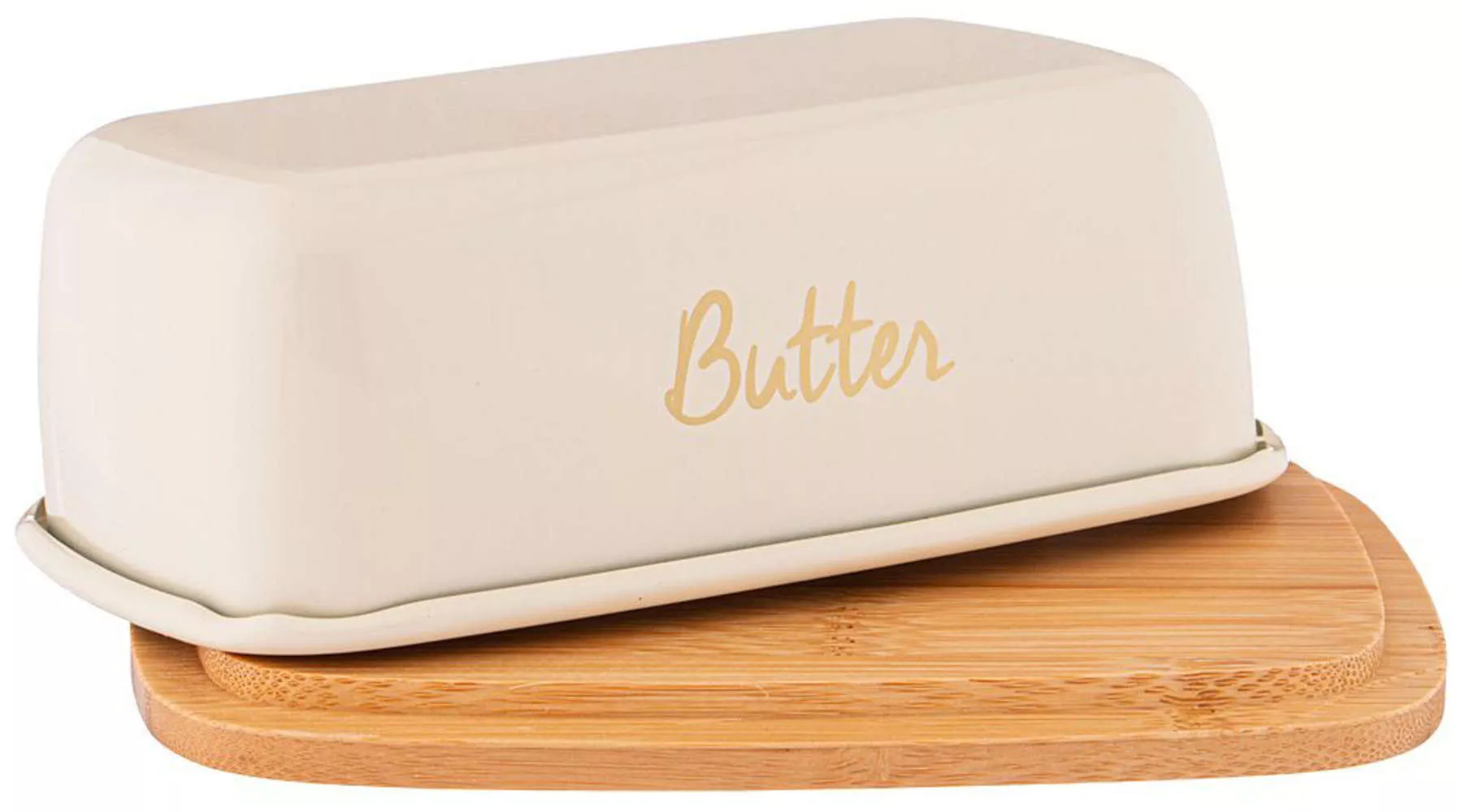 Масленка с крышкой Butter (кремовая)