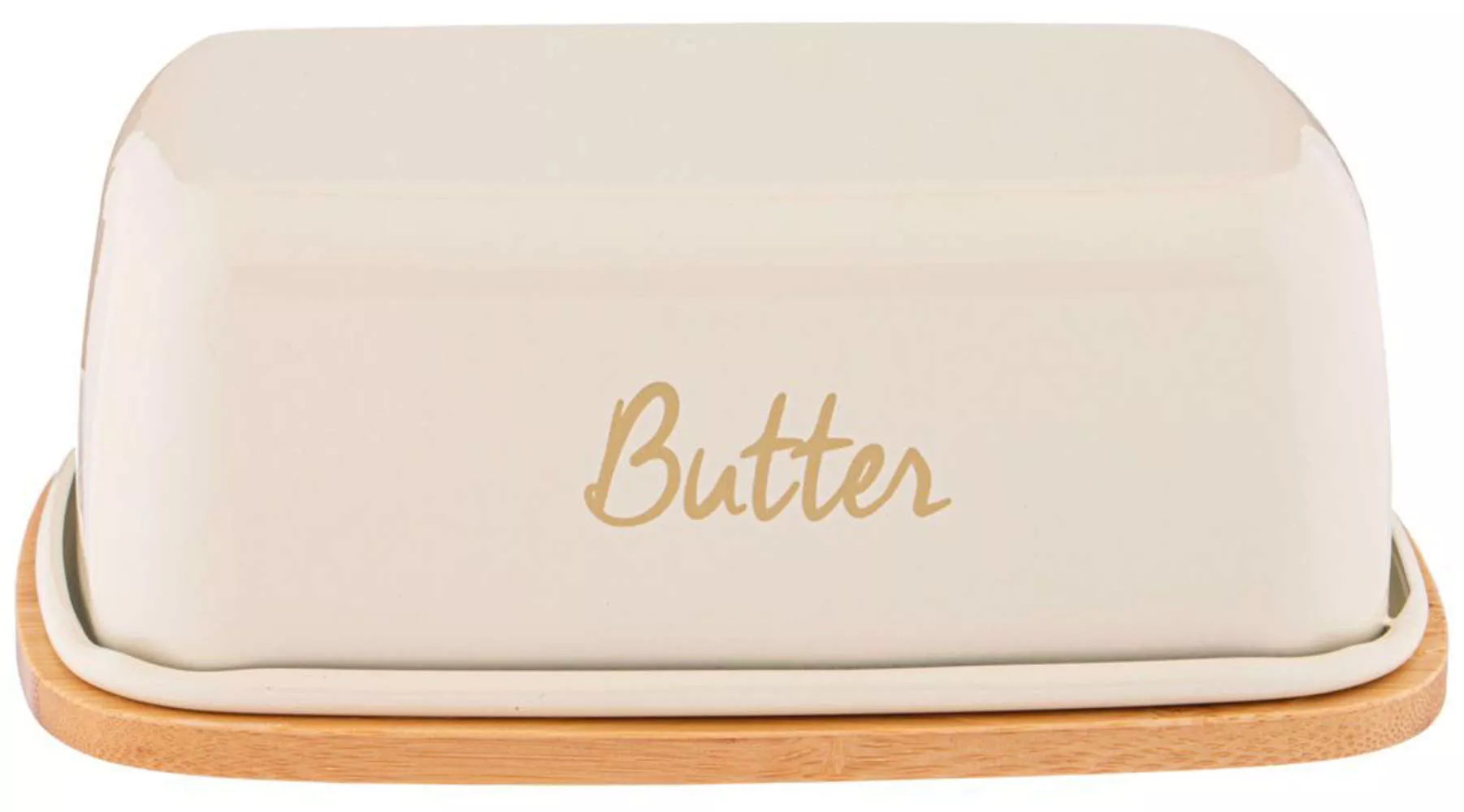 Масленка с крышкой Butter (кремовая)