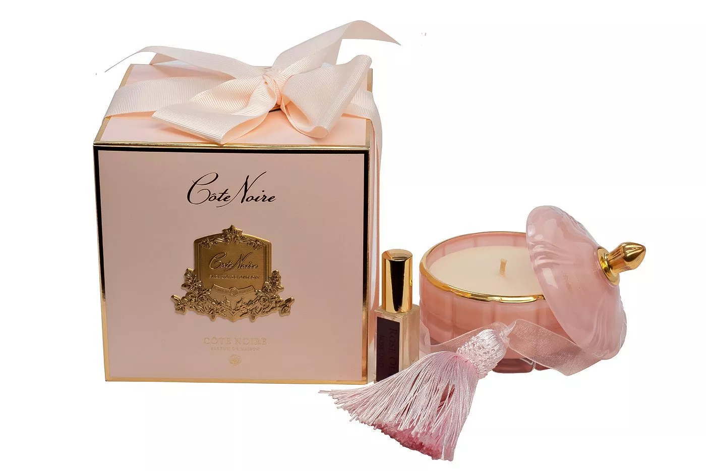 Свеча ароматическая Pink Champagne в вазе