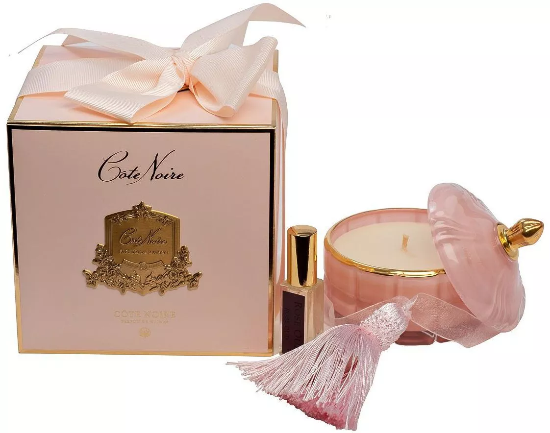 Свеча ароматическая Pink Champagne в вазе
