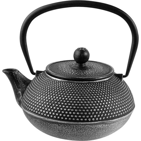 Чайник с ситечком (черный)