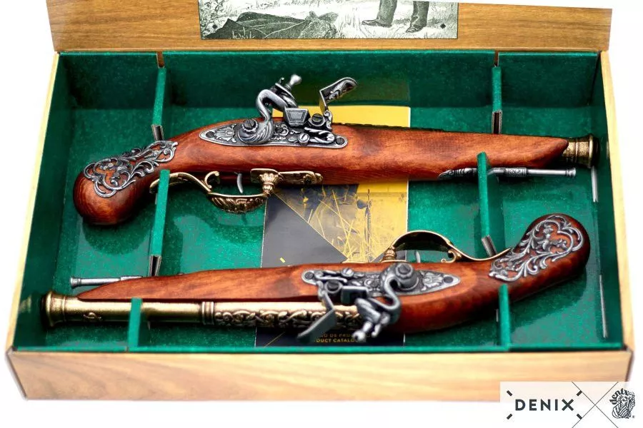 Пистоли дуэльные, Англия 18 век
