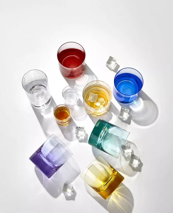 Набор из 6-ти стаканов для виски Moser Whisky set (цветные)