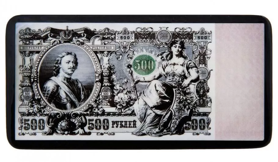 Шкатулка-купюрница в технике декупаж 500 Рублей