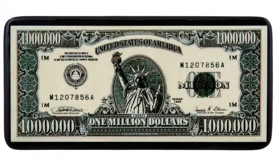 Шкатулка-купюрница в технике декупаж ONE MILLION DOLLARS