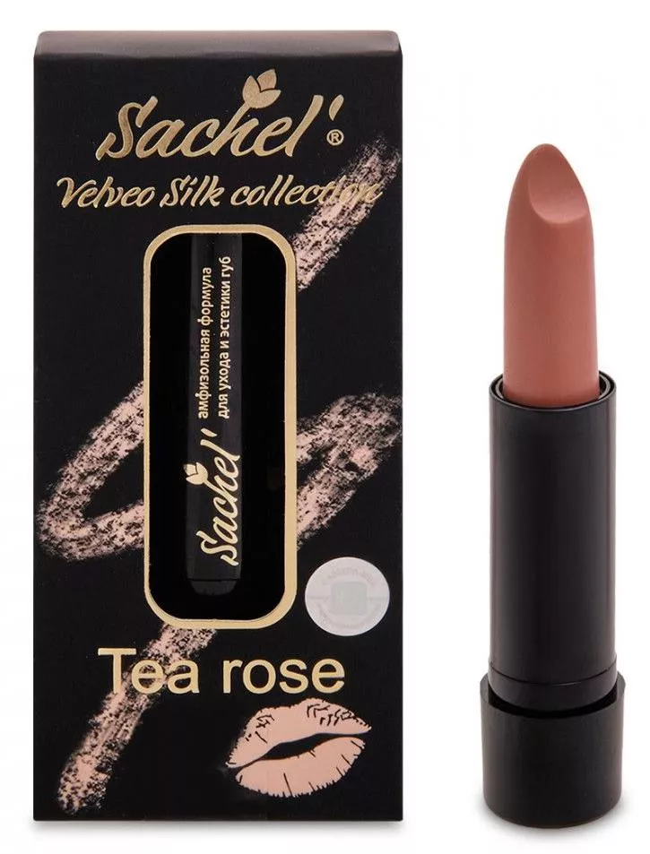 Сашель Помада Sachel Velveo Silk collection Tea rose