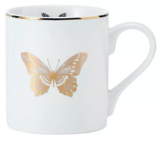 Кружка фарфоровая Butterfly Mikasa WHITE