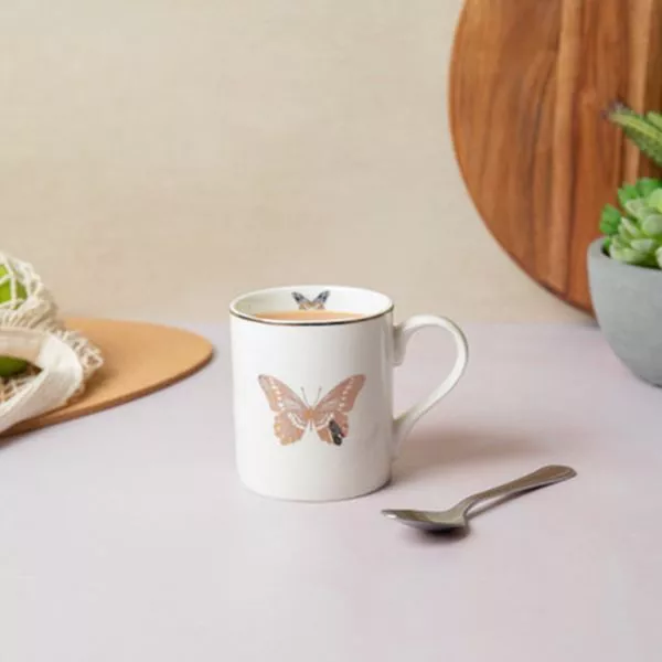 Кружка фарфоровая Butterfly Mikasa WHITE