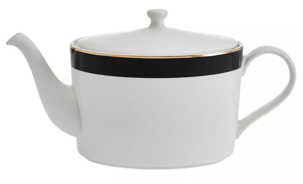Чайник фарфоровый Mikasa Luxe Deco на 4 чашки (белый)