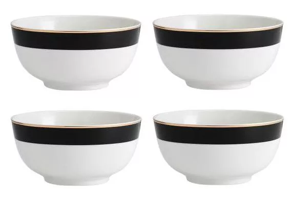 Набор из 4-х пиал для хлопьев фарфоровые Luxe Deco Mikasa