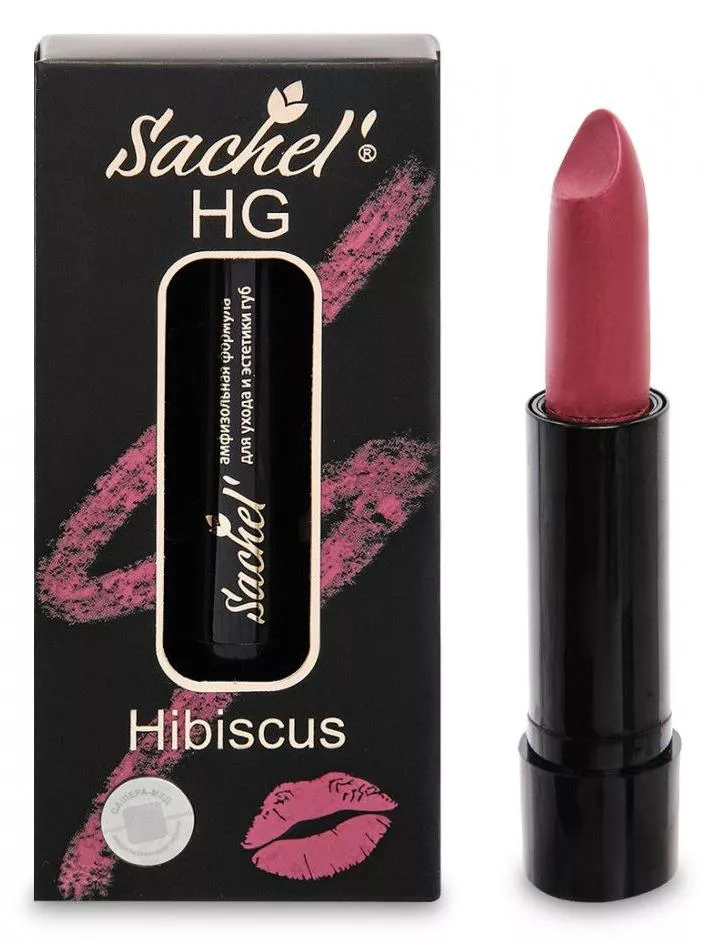 Сашель Hibiscus помада для губ органическая 4,5 г