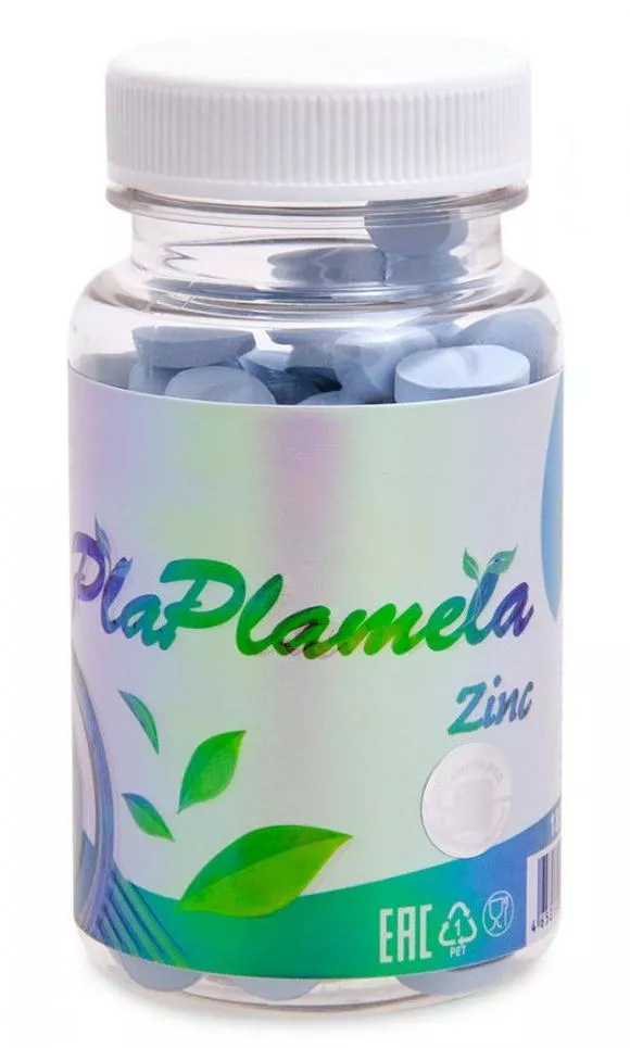 PlaPlamela Цинк конц-т пищ. на основе растит. сырья №120*600 мг
