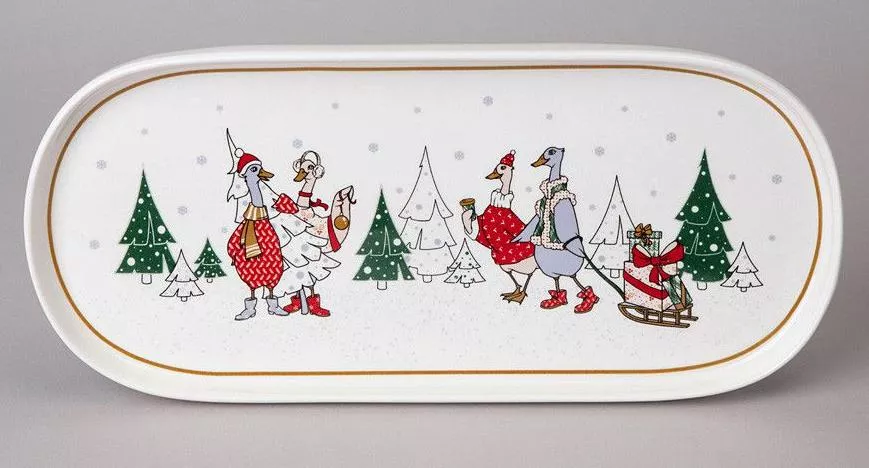 Блюдо овальное Family Christmas