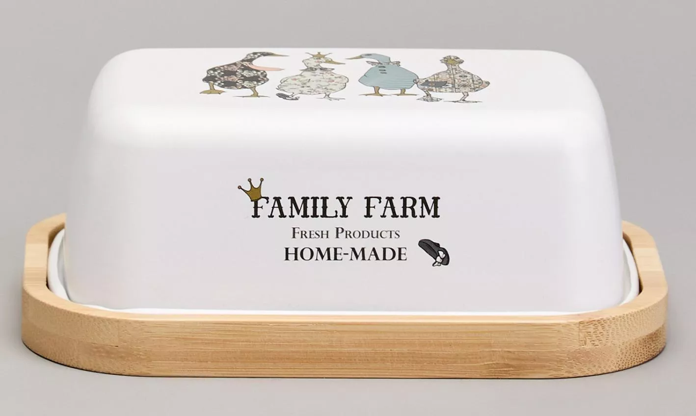 Масленка с крышкой Family Farm