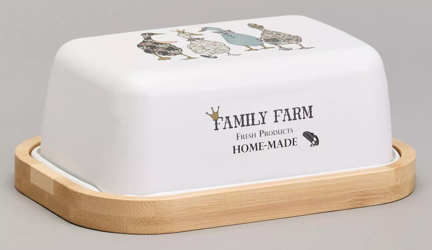 Масленка с крышкой Family Farm