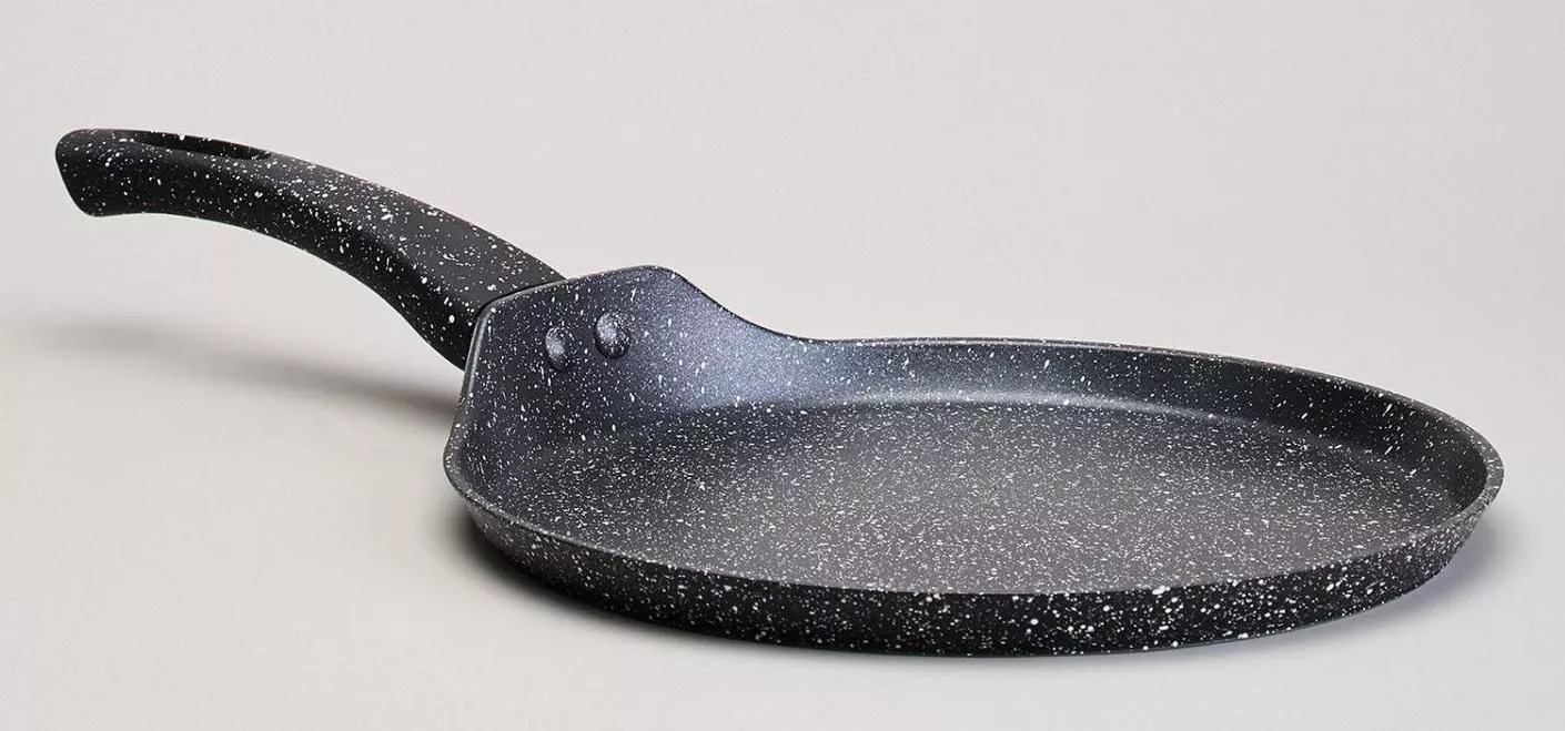 Сковорода блинная agness с антипригарным покрытием Black marble