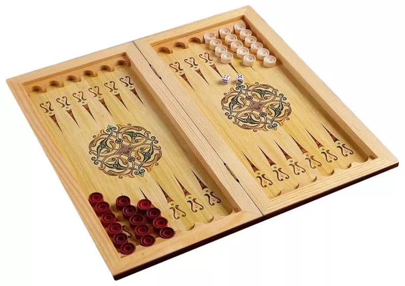 Набор 2 игры с доской Лев (шашки, нарды)