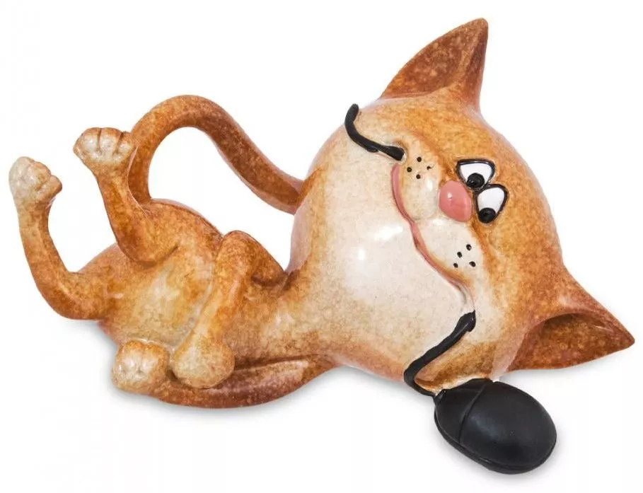 Фигурка Кот с мышкой
