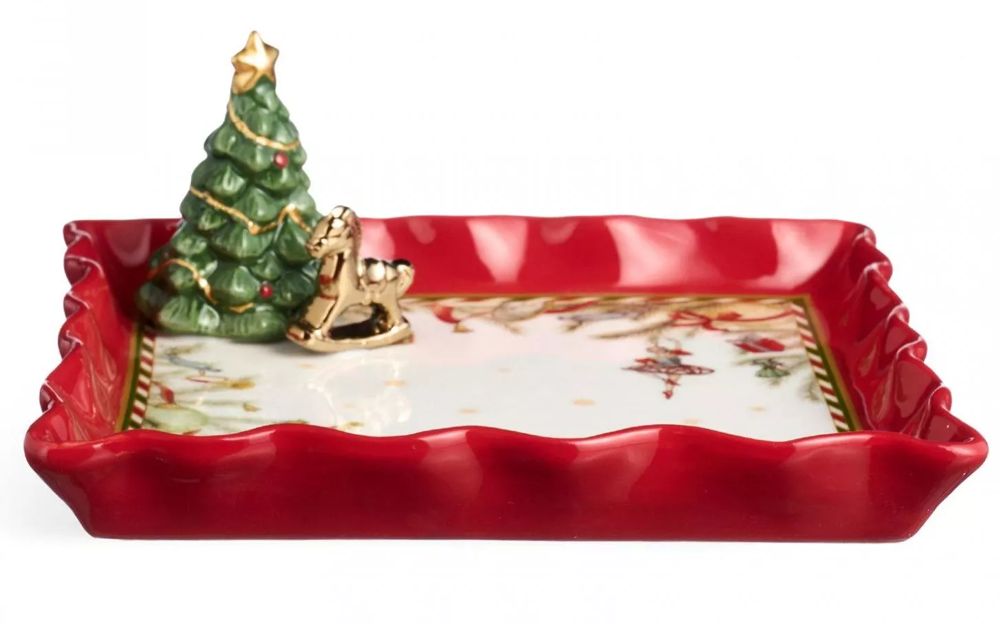 Блюдо сервировочное квадратное Новогоднее настроение Nutcracker Collection