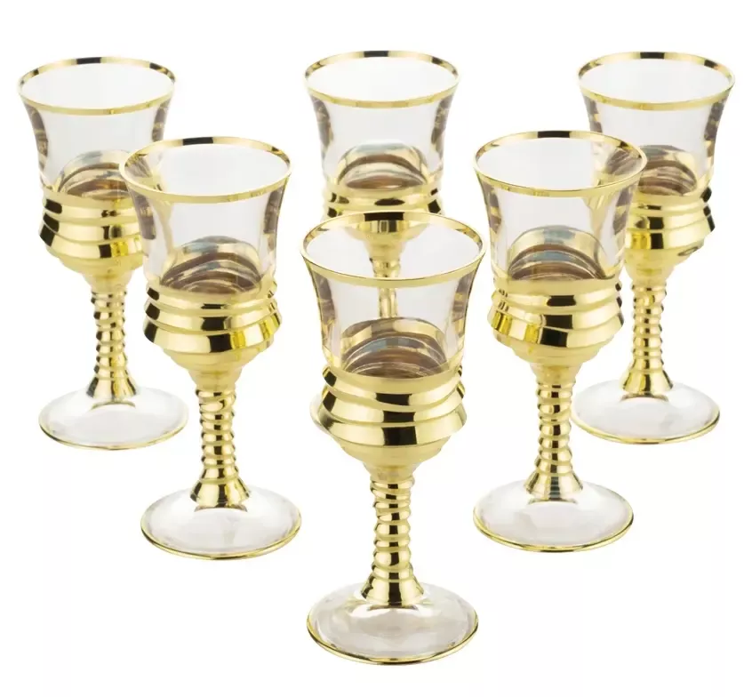 Набор из 6-ти рюмок NEW DRINK золото