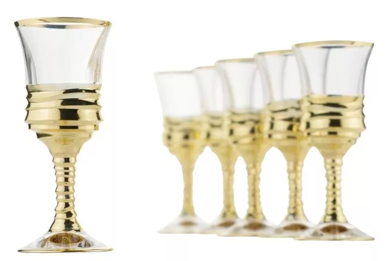 Набор из 6-ти рюмок NEW DRINK золото