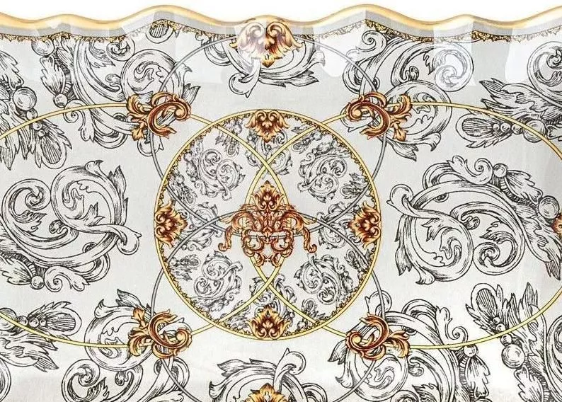 Блюдо для сервировки стеклянное Monogram