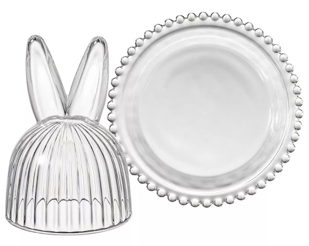 Блюдо сервировочное с крышкой Rabbit Family