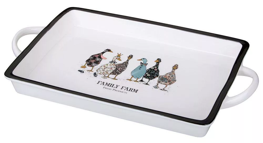Блюдо с ручками Family Farm прямоугольное