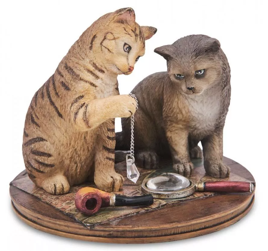 Статуэтка Пара котов - Purrlock Holmes (Лиза Паркер)