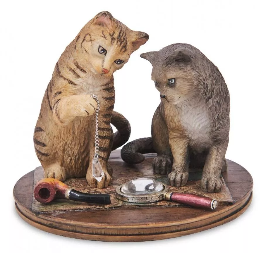 Статуэтка Пара котов - Purrlock Holmes (Лиза Паркер)