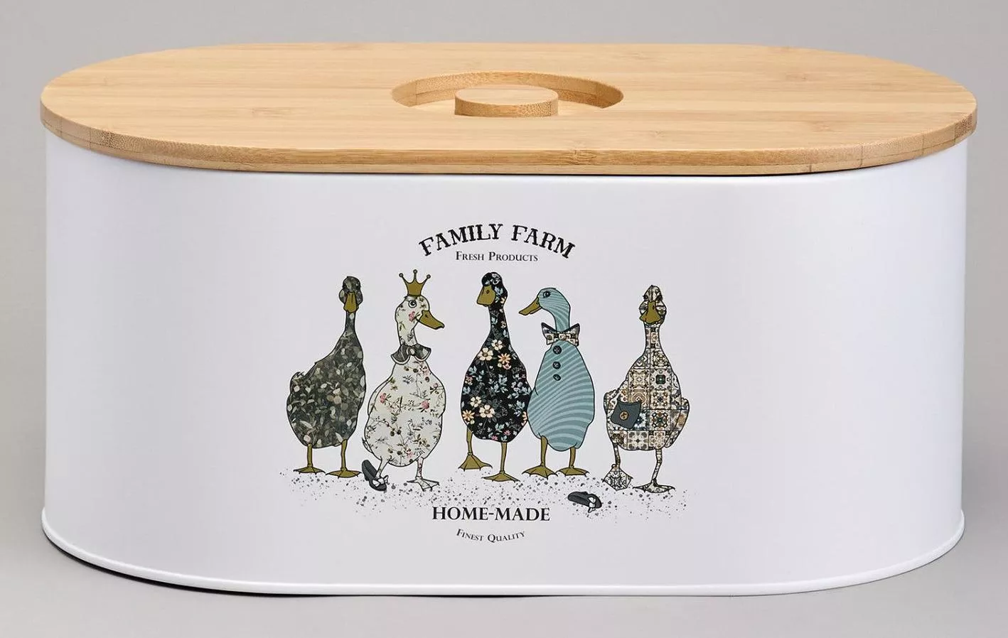 Набор 2в1 хлебница и банки для сыпучих продуктов Family Farm