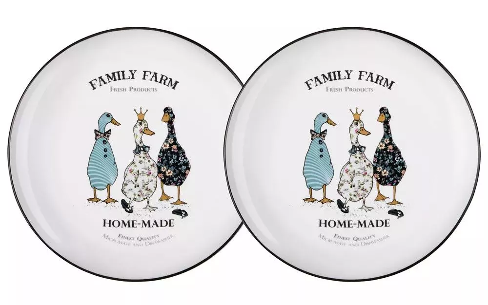Набор из 2-х тарелок закусочных Family Farm