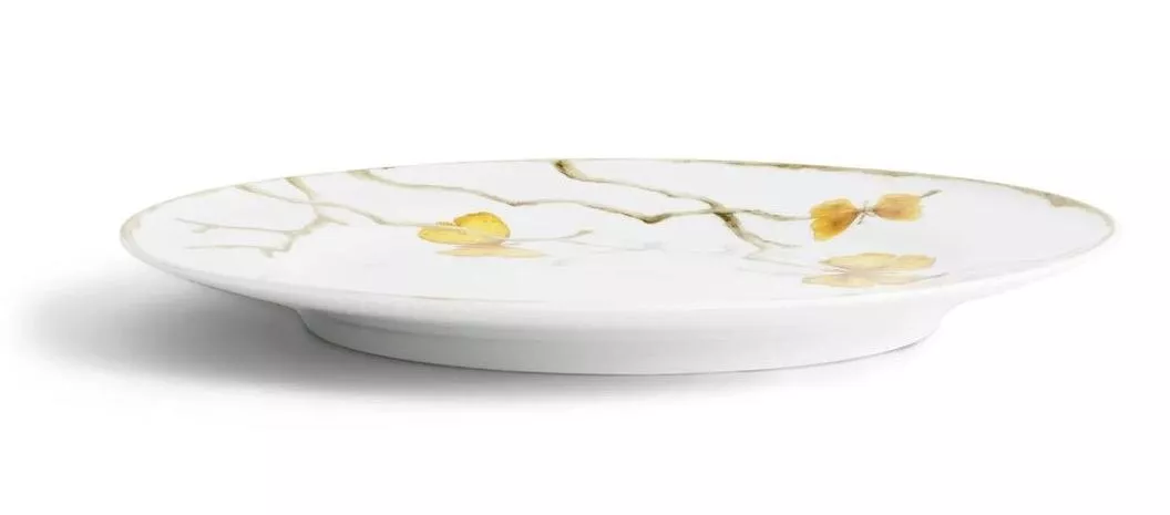Тарелка плоская Butterfly Ginkgo Gold фарфор